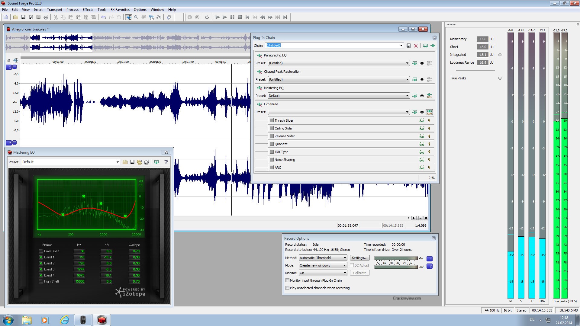 sony sound forge pro 11 audio waveform editor review