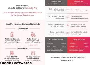Zomato Pro 2021 Activation Code Full Version Free Download
