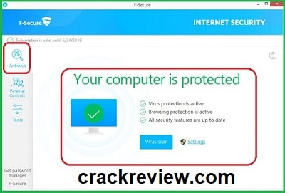 F-Secure Internet Security 18.1 Crack + License Key Free Download 2022
